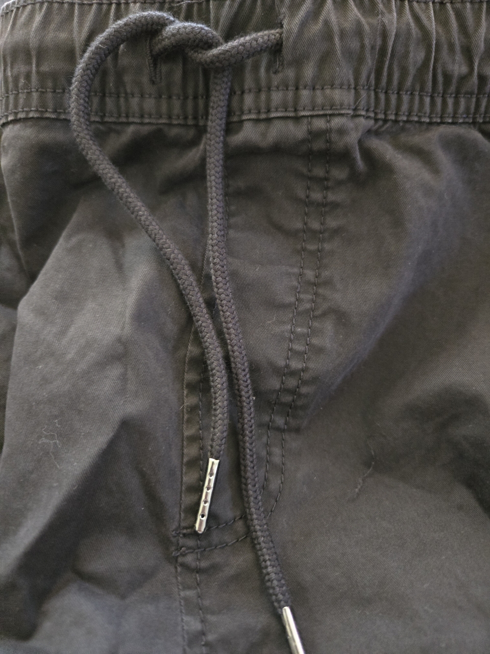 No Boundaries NEW Men's Black Cargo Pants Drawstring Elastic Waist 3XL (48-50) - Picture 8 of 8